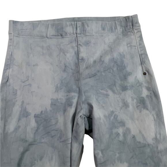 Joe's Jeans The Legging Ankle Zip Sz Small Slate Blue White Acid Wash or Tie Dye - Picture 4 of 10